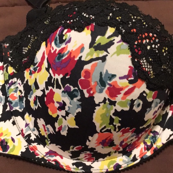 Floral print bra with contour cups - Picture 2 of 3